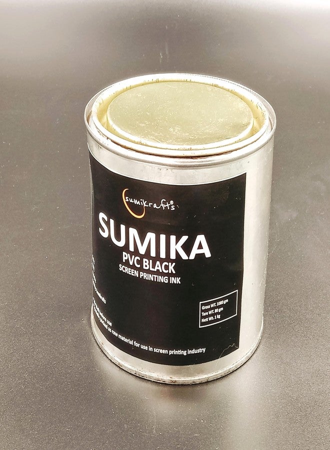 sumikrafts PVC Screen Printing Ink - Premium Black Ink (1 Kg/1000gm) for Crisp, Durable Prints - Image 3